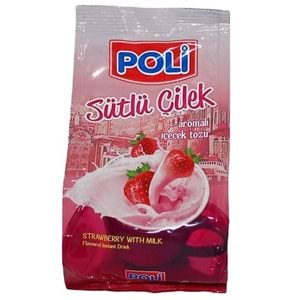 Poli Sütlü Çilek Aromalı İçecek Tozu 250 gr.