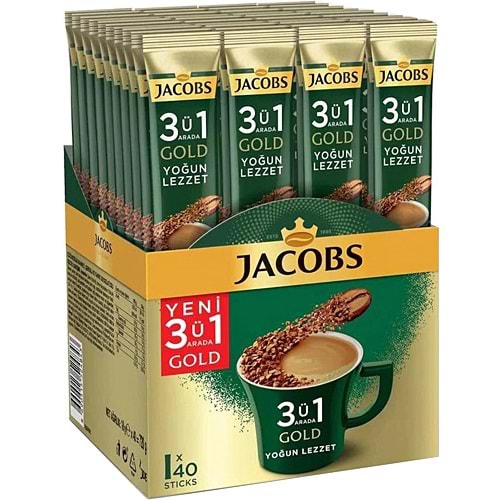 Jacobs Yoğun Lezzet 3 ü 1 arada 18 gr. 40 Adet