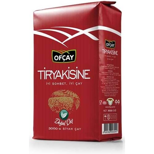 Ofçay Tiryakisine Dökme Siyah Çay 3000 Gram (3 kg.)