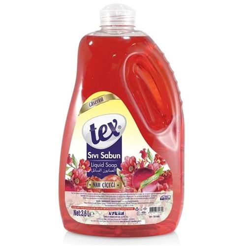 Tex Sıvı El Sabunu Nar Çiçeği 3600 ml.