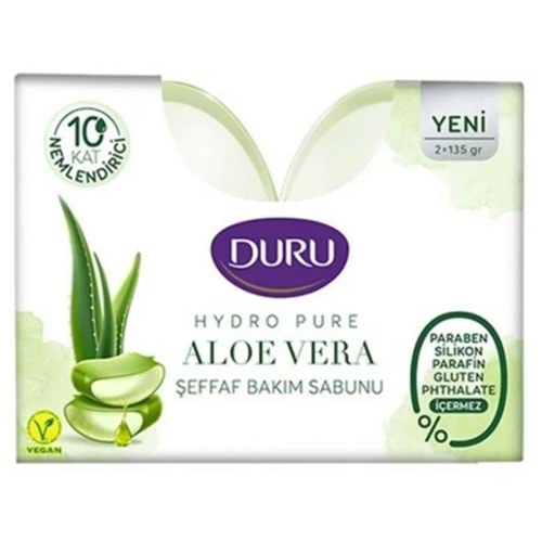 Duru Hydro Pure Aloe Vera Şeffaf Bakım Sabunu 2x135 Gr.