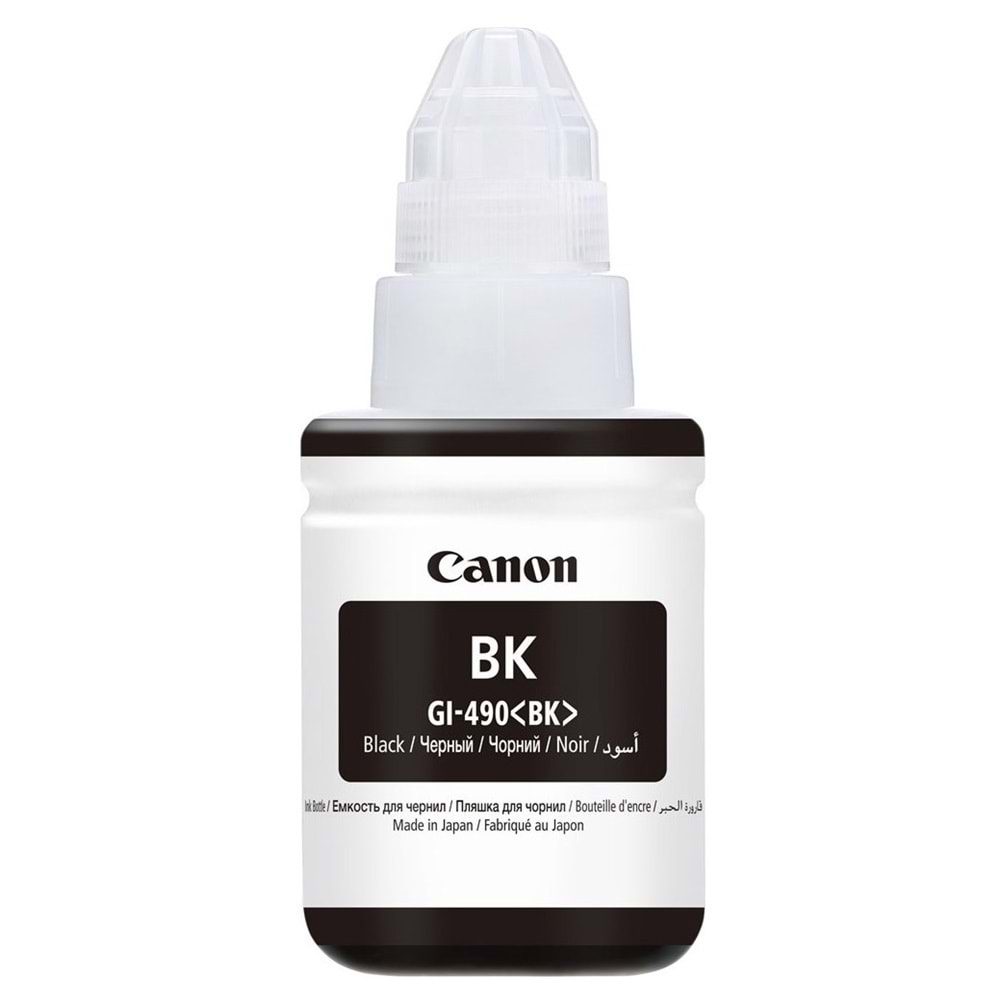 Canon GI-490BK Orijinal Siyah Black Mürekkep 135 ml