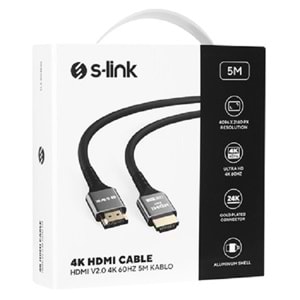 S-link SLX-HD4K05 19+1 HDMI to HDMI 5mt Metal